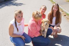 Honey durfte als erste in die neue Heimat umziehen